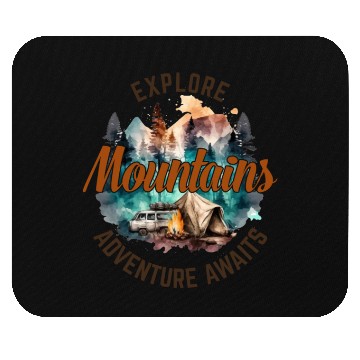 Discover Camping Gear, Adventure Time Mouse Pads, Hiking Mouse Pads