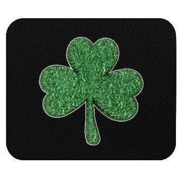 Discover St Patrick'S Day Green Glitter-Clover Shamrock Mouse Pads