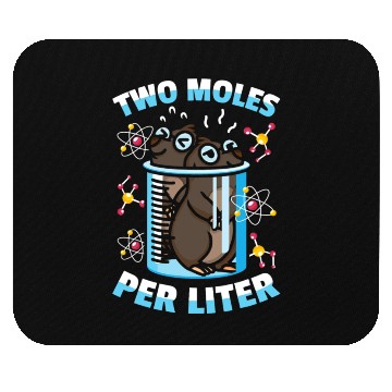 Discover Chemistry Science Chemist Student Funny Mole 1 Mouse Pads