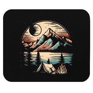 Discover Retro Wild Night Mouse Pads
