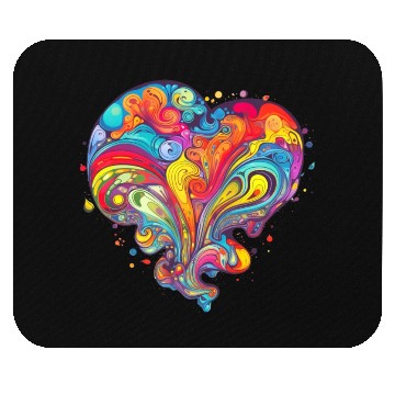 Discover Psychedelic Love Mouse Pads