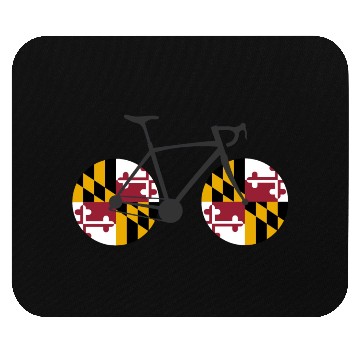 Discover Maryland Flag Cycling Mouse Pads