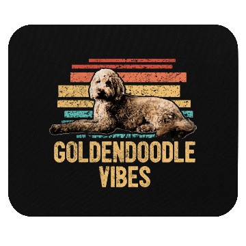 Discover Goldendoodle Vibes Cute Dog Mom Doodle Dog Dad Mouse Pads