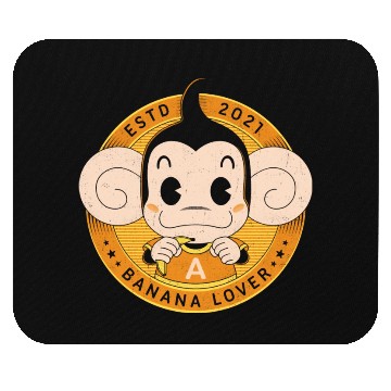 Discover Monkey Banana Lover Mouse Pads