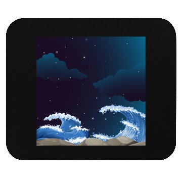 Discover Nice overnight waves Mouse Pads