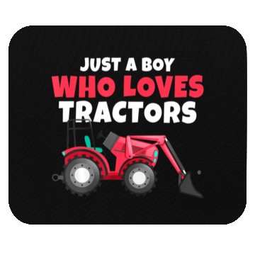 Discover Just A Boy Who Loves Tractors Farmer Mouse Pads