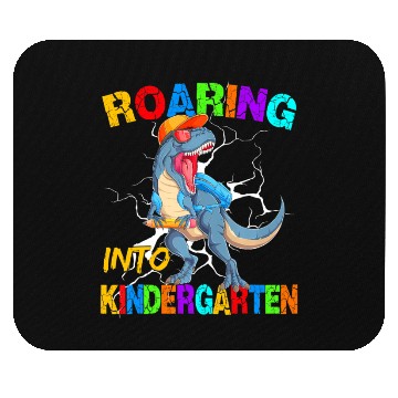 Discover Roaring Into Kindergarten T Rex Dinosaur Back To S Mouse Pads