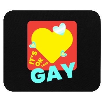 Discover It's OK to Be Gay Equality Gay Pride Rainbow Gay Mouse Pads