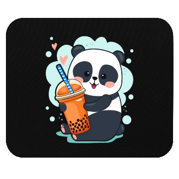 Discover Kawaii Panda Anime Boba Drink Bubble Tea Tapioca Mouse Pads