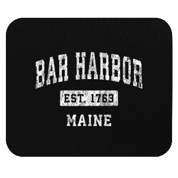 Discover Bar Harbor Maine Me Established Sports Mouse Pads