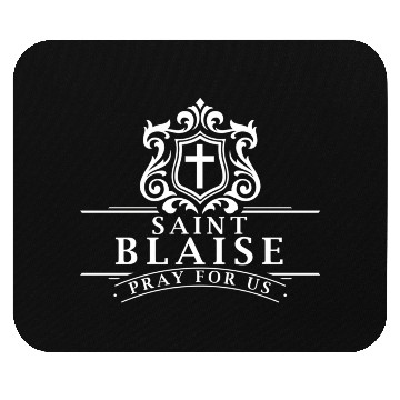 Discover St Blaise Candle Patron Catholic Saint Mouse Pads