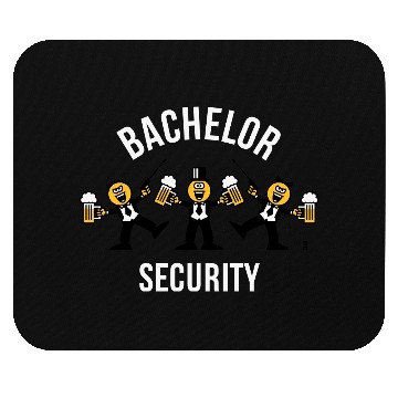 Discover Bachelor Security (Caricature / Dance / 3C / W) Mouse Pads