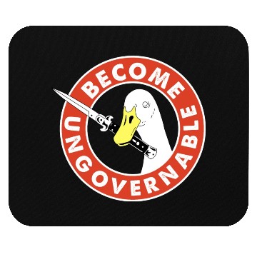 Discover Become Ungovernable Goose Knife Mouse Pads