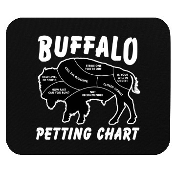 Discover Buffalo Wildlife Petting Chart For Bison Mouse Pads