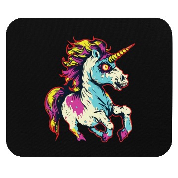Discover Horror Scary Zombie Unicorn Vintage Mouse Pads