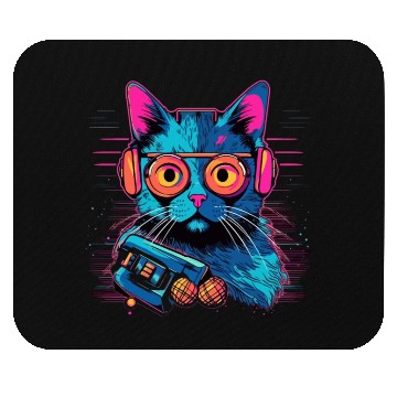 Discover Blue Cat Mouse Pads