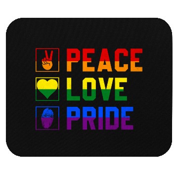 Discover Peace Love Pride Lgbtq Mouse Pads