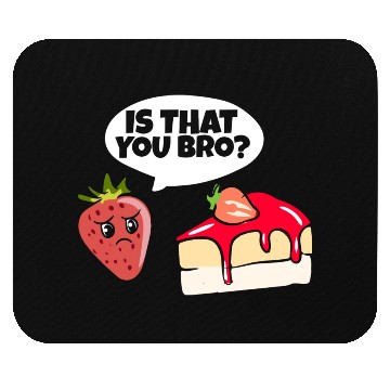 Discover Strawberry Cake Pun Mouse Pads