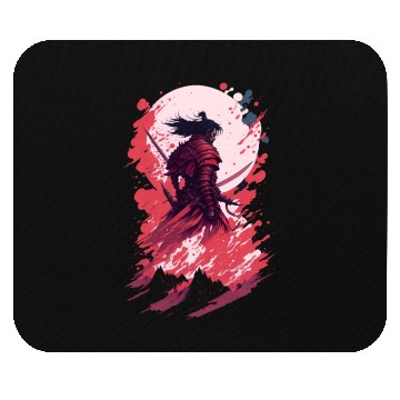 Discover Shadow Samurai: Colorful Chaos Unleashed Mouse Pads