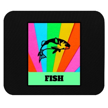 Discover Fish Rainbow Retro Classic Mouse Pads