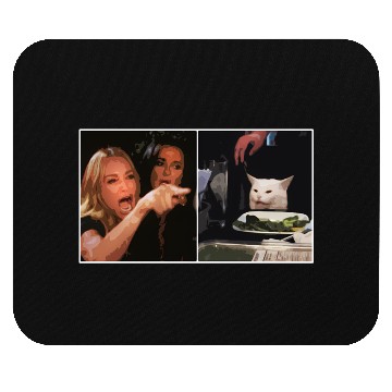 Discover Yelling At A Cat Meme Mouse Pads