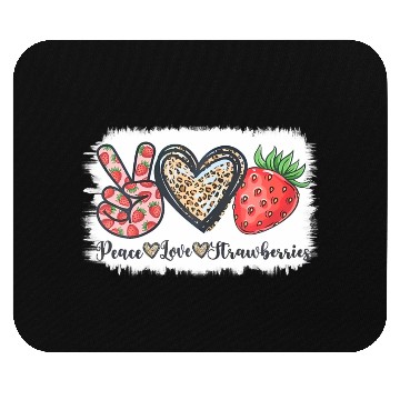 Discover Peace Love Strawberry Farmer Strawberries Lover Be Mouse Pads
