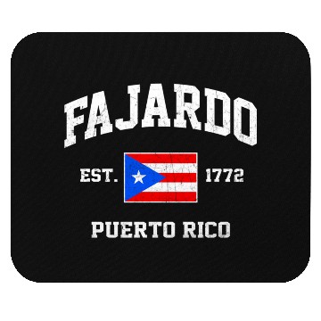 Discover Fajardo Puerto Rico Boricua Flag Athletic Style Mouse Pads
