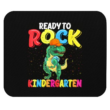 Discover Ready To Rock Kindergarten Dinosaur Back To School Mouse Pads