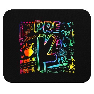 Discover Pre-K Typography Tie Dye Back To School Teacher St Mouse Pads