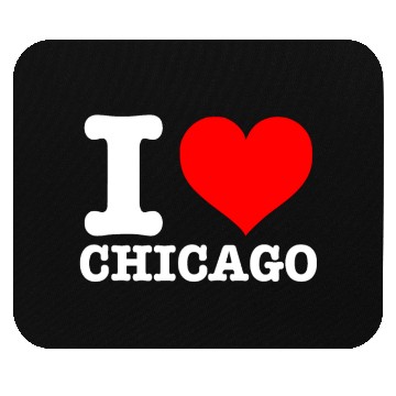 Discover Chicago - I Heart Chicago - I Love Chicago Mouse Pads