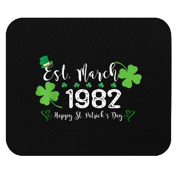 Discover Est March 1982 40 St Patrick'S Day Mouse Pads