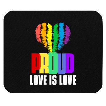 Discover Love is Love Mouse Pads Equality Human Rights Proud