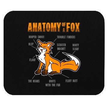 Discover Anatomy Fox Furry Fursona Mouse Pads