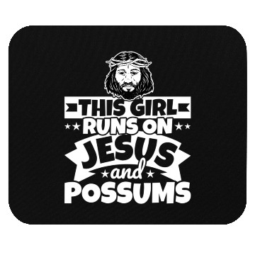 Discover Runs On Jesus And Possums Mouse Pads