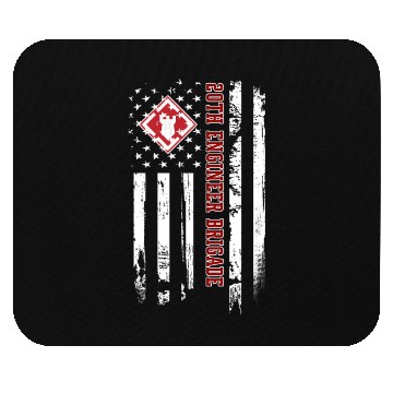 Discover 20Th Engineer Brigade Veteran Usa Flag Veterans Mouse Pads