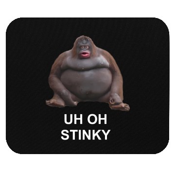 Discover Uh Oh Stinky Poop Le Monke Meme Mouse Pads