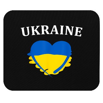 Discover Ukrainian Flag Heart Ukraine Mouse Pads