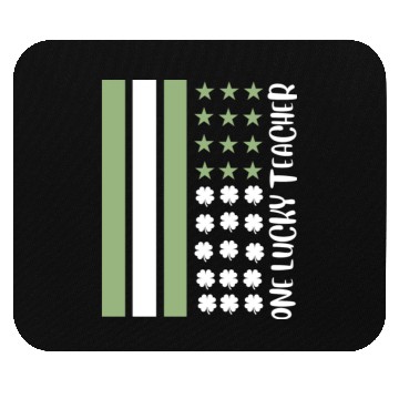 Discover Teacher St Patricks One Lucky Teacher Mouse Pads
