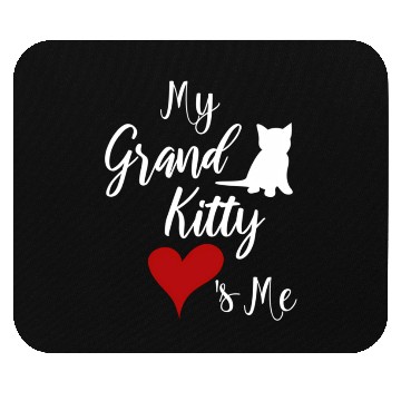 Discover My Grandkitty Loves Me Grandma Of Cats Or Kittens Mouse Pads