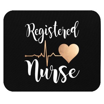 Discover Registered Nurse Heart Rn Mouse Pads