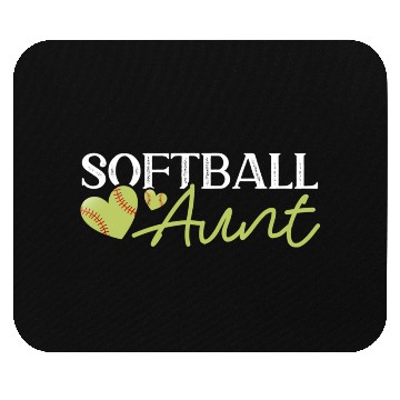 Discover Softball Aunt - Pitcher Softball Player Catcher Mouse Pads
