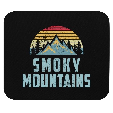 Discover Retro Great Smoky Mountains National Park Mouse Pads