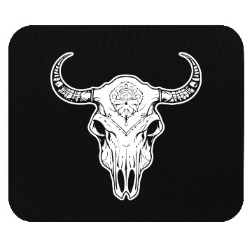 Discover Cow Skull Boho Mouse Pads
