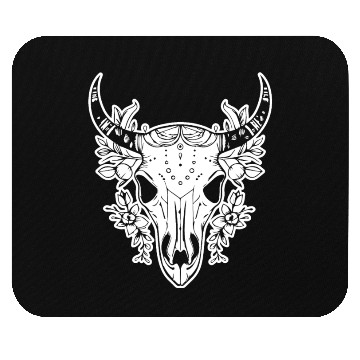 Discover Cow Skull Boho Mouse Pads