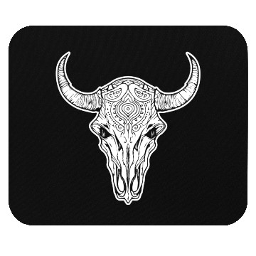 Discover Cow Skull Boho Mouse Pads