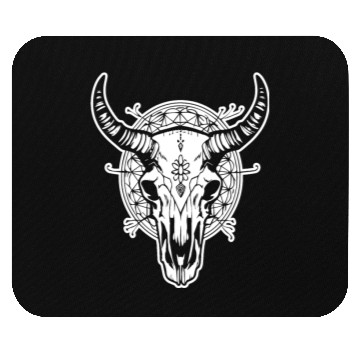 Discover Cow Skull Boho Mouse Pads