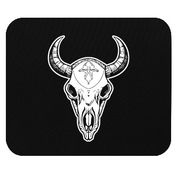 Discover Cow Skull Boho Mouse Pads