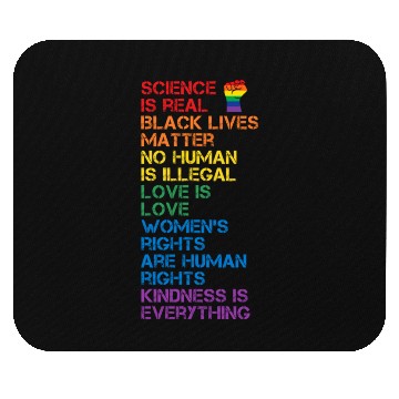 Discover Science Is Real Black Lives Matter Lgbt Blm Fist Mouse Pads