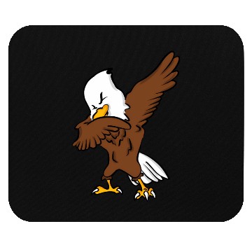 Discover Dabbing American Bald Eagle Mouse Pads