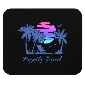 Discover Napili Beach Hawaii Family Vacation Sunset Mouse Pads